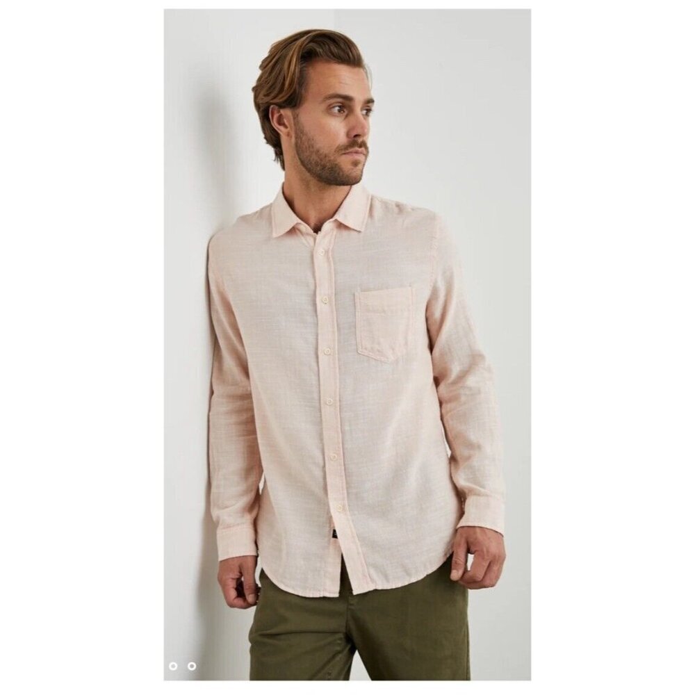 Men’s RAILS Wyatt Shirt Button Down Ebi Pink Xxl